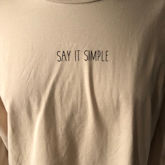 Zara Tan Round Neck Long Sleeve T-Shirt Size M NWT - Picture 4 of 8